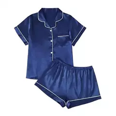 Conjunto de Pijamas Feminino de Seda - loja online