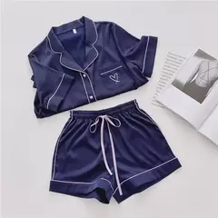 Conjunto de Pijamas Feminino - Estilo Americano - loja online