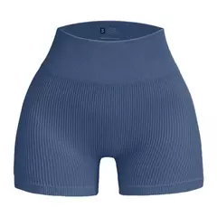 Shorts Feminino Sem Costura de Cintura Alta