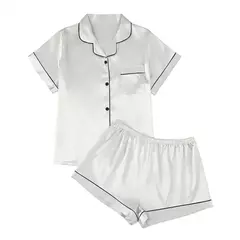 Conjunto de Pijamas Feminino de Seda - comprar online