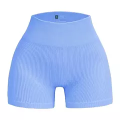 Shorts Feminino Sem Costura de Cintura Alta na internet