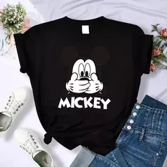 Camiseta Feminina Estilo ano 90 – Estampa Mickey e Minnie Disney