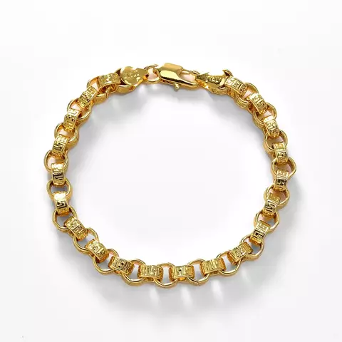 Pulseira Trançada Banhada a Ouro 18k itália 750