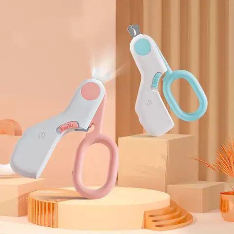 Luz led gato cão cortador de unhas profissional pet garra trimmer com bloqueio segurança filhote de cachorro gatinho animais cuidados aliciamento kit