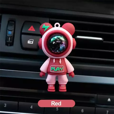 Saída de ar do carro perfume clipe dos desenhos animados astronauta ambientador