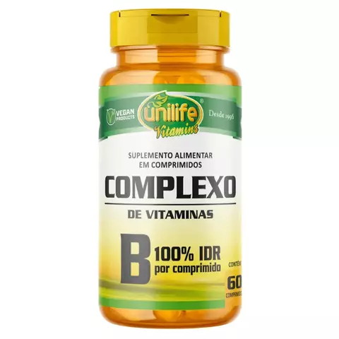 Vitaminas do complexo B (B1, B2, B3, B5, B6, B7, B9 e B12) - 60 comprimidos - comprar online