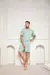 PIJAMA MASCULINO GOLA V ZION - VERDE PISTACHE na internet