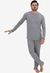 PIJAMA MASCULINO LONGO GOLA V RYAN - CINZA na internet