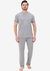 PIJAMA MASCULINO LONGO GOLA V YURI - CINZA - comprar online