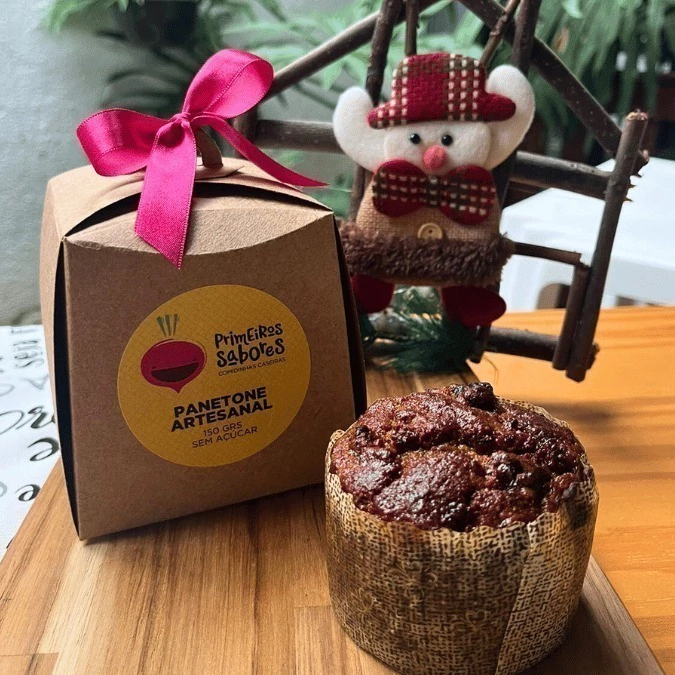 Panetone Artesanal Sem Açúcar