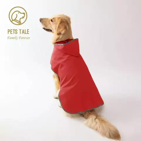 Capa de Chuva Amarela para Cachorro com Capuz Impermeável