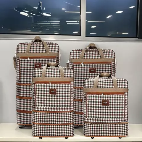 Bolsa de lona extra grande expansível com rodas, durável, leve e multicamadas - comprar online