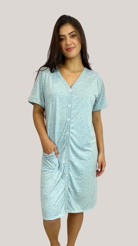 Camisola Manga Curta aberta em Malha PV - comprar online