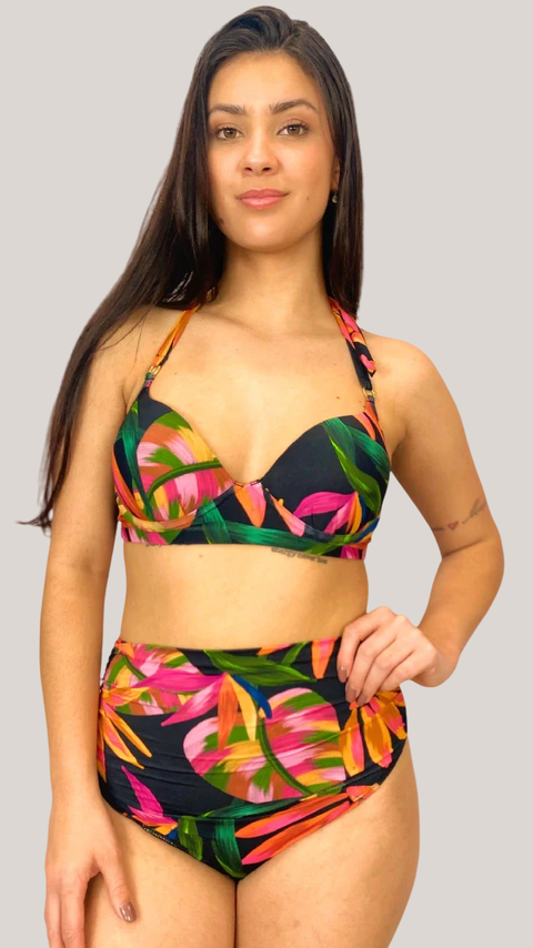 Busto de Biquini Com Bojo - Levanta e Firma - Estampa Digital Exclusiva - comprar online