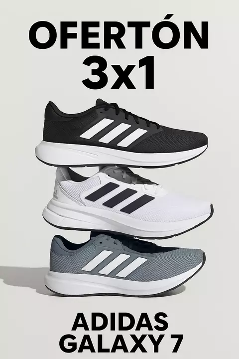 3x1 Adidas Galaxy + 12 pares de Medias de REGALO - comprar online