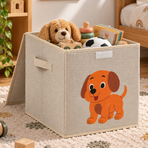 CAIXA ORGANIZADORA INFANTIL ANIMAL BOX - CÃO