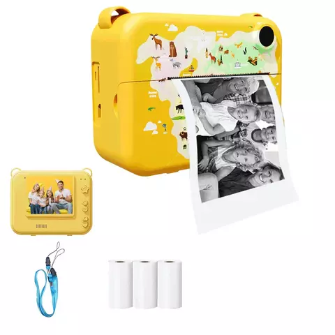 Digital Instant Print Câmera fotográfica para crianças, gravador de vídeo, m