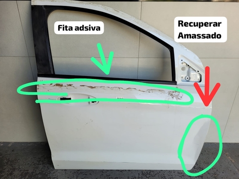 Porta Dianteira Direita Ford Ka 2015 Com Detalhe