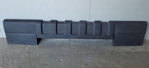 Moldura Para-choque Traseiro Fiat Strada 2008 735348370 Orig