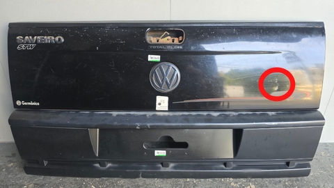 Tampa Traseira VW Saveiro G2 G3 G4 Com Polainas Com Detalhe
