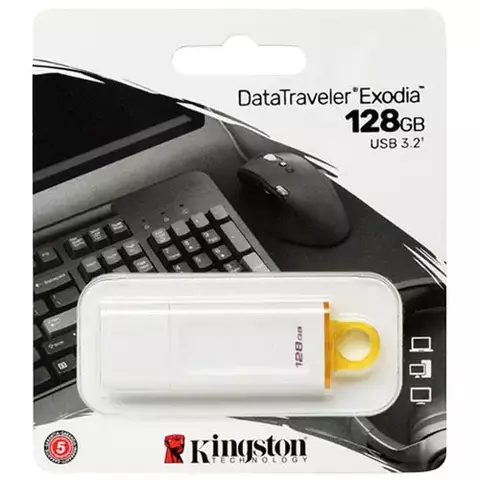 Memoria USB 3.2 128Gb DataTraveler Exodia Blanca - comprar en línea