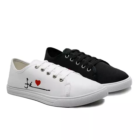 Kit 2 Tênis Feminino Casual FÉ