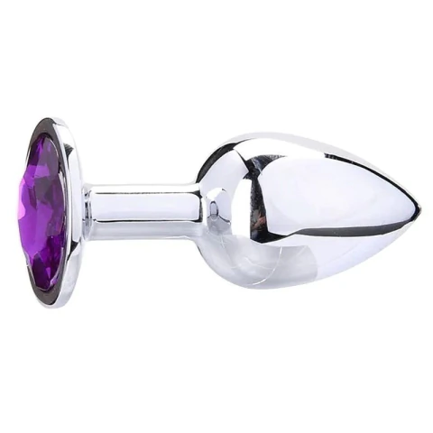 Plug P de metal com pedra