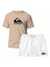 Kit Camiseta CAMISA 100% ALGODAO+short Tectel Quikisilver Moda Tendencia MASCULINA UNISSEX - loja online