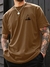 Camiseta Masculina Casual Estampa Geométrica de Montanha 100% Algodão na internet
