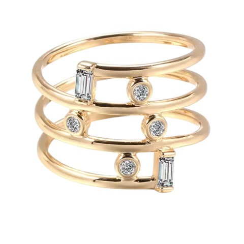 Anel Elegance Zircônia – Ouro Rosa Luxo - comprar online