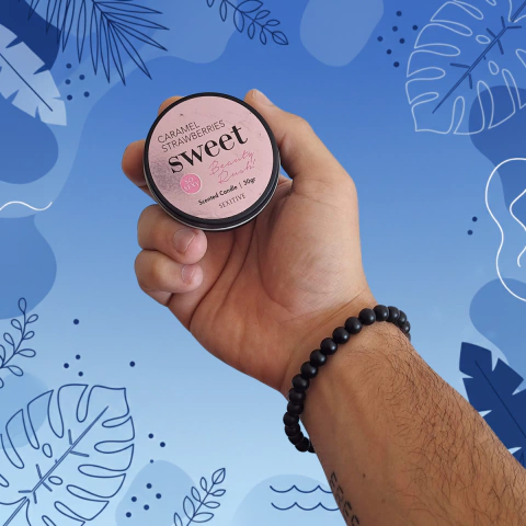 Vela para Masaje Sweet Caramel Strawberries - Sexitive