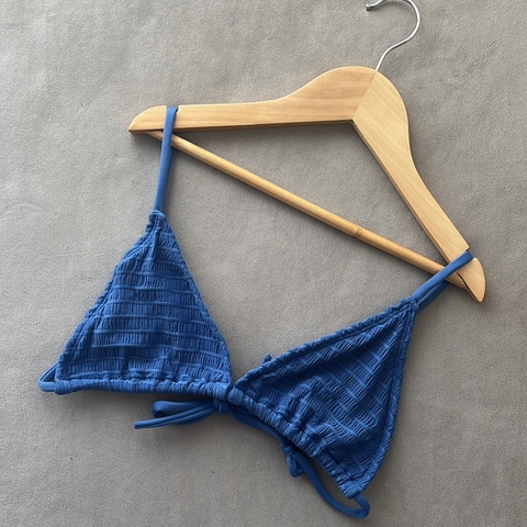 Triangulito clasico Texturado tahi azul