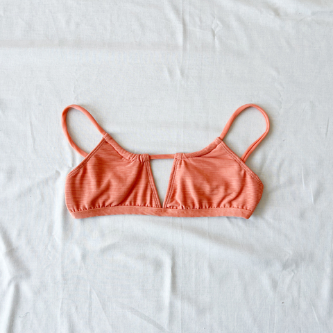 Top en V texturado saint tropez DURAZNO