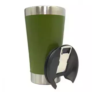 Copo Térmico 473ml Beba Gelado ou Quente com Tampa e Abridor