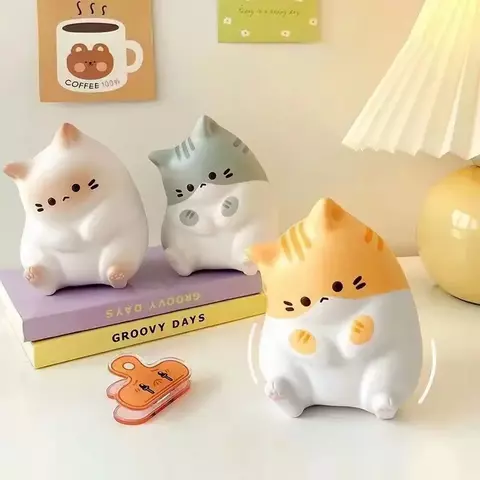 Novo gato estresse do estresse brinquedo espremir bola antiestresse dos desenhos