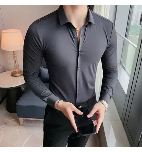 Camisa social elástica - comprar online