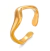 Anillos Geométrico Ajustable De Acero Inoxidable 304