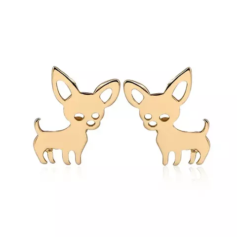Aretes Perro Acero Inoxidable 304