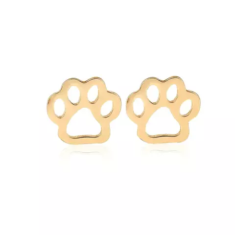 Huella Perro Acero Inoxidable 304 Pendientes