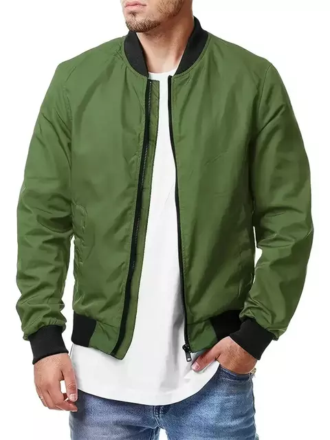 Jaqueta Masculina Casual de Fino Ajuste
