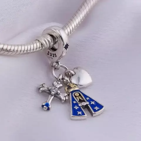 Berloque Nossa Senhora e Cruz