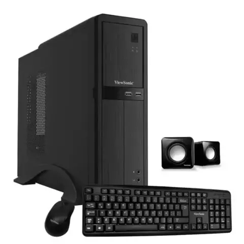 KIT Gabinete VIEWSONIC ATX SLIM S609 con mouse, teclado y parlantes - 2USB, 600W, lector tarjeta - comprar online