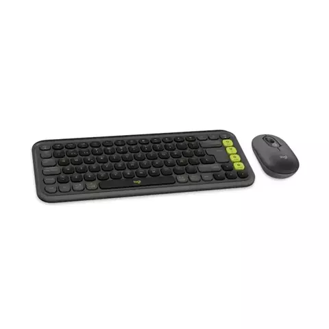 Combo Teclado y Mouse Inalámbrico Logitech Icon POP Graphite - comprar online