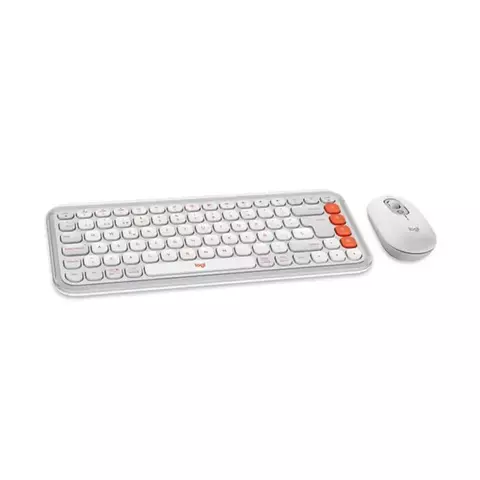 Combo Teclado y Mouse Inalámbrico Logitech Icon POP White - comprar online