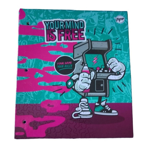 Carpeta Ppr Nº3 Dos Tapas Graffiti Dibujo Escolar