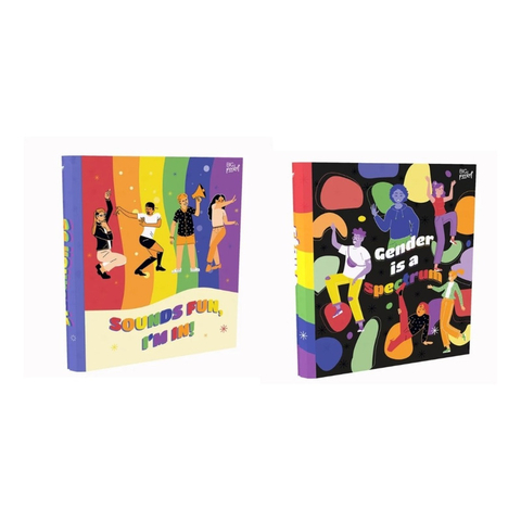 Carpeta Ppr 2 Aros A4 2x40 Arcoiris Inclusiva Escolar