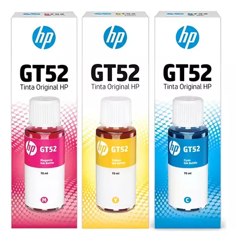 Kit 3x Tintas HP Original GT52/GT53 GT5822 Ink Tank 416 Smart Tank 517 532 617