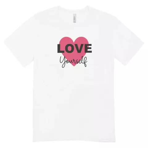 Camisa Feminina Baby Look Love Yourself