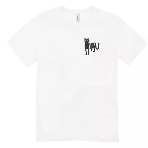 Camisa Feminina Baby Look Miau