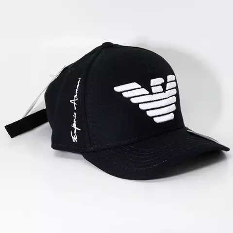 Boné Emporio Armani Masculino Estilo Urbano Bordô e Preto